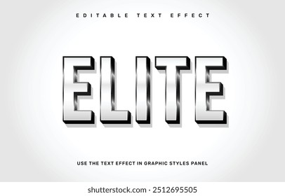 Elite editable text effect template