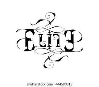 Elite Floral Ambigram