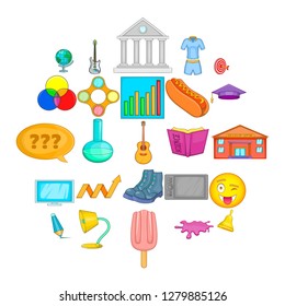 Elite icons set. Cartoon set of 25 elite vector icons for web isolated on white background