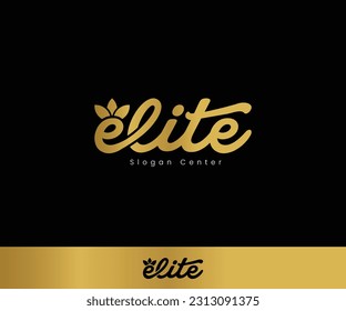 elite logo Concept logo beauty and skin care center or logo spa