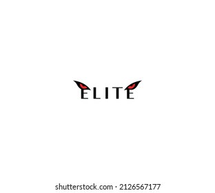 Elemento de promoción de marca gráfica de vectores de plantilla de diseño de logotipo de elite.