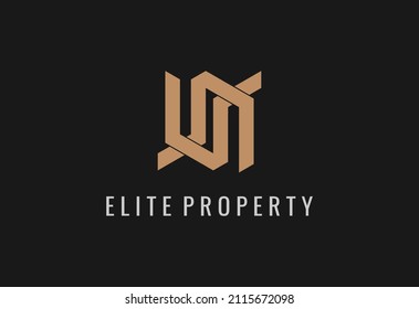 elite property logo design .building ,real estate .premium vector template

