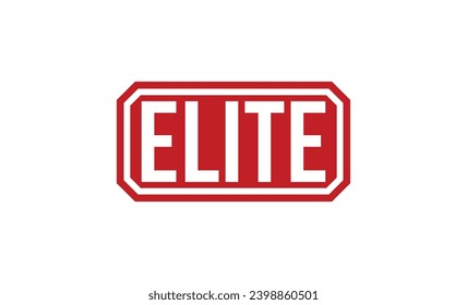 Diseño de vectores Elite Red Rubber Stamp.