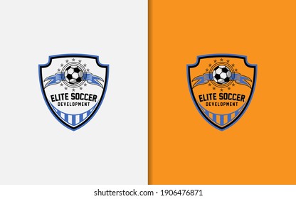 Elite Soccer Academy Logo Design.	