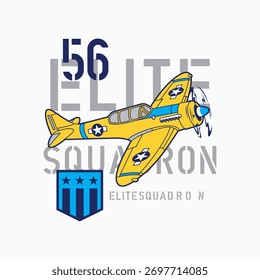 Vector gráfico de ilustración dibujado a mano de élite Squartron Army 