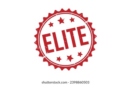 Elite stamp red rubber stamp on white background. Elite stamp sign. Elite stamp.