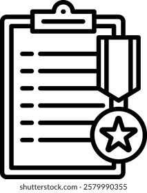 Elite Standard icon line vector illustration