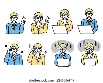 Elite, study hard, someone who can workable.Men and women, busy, mistakes, explanations, business, sales.
