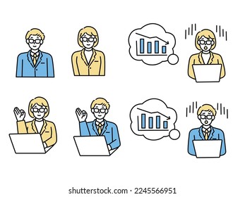 Elite, study hard, someone who can workable.Men and women, busy, mistakes, explanations, business, sales.
