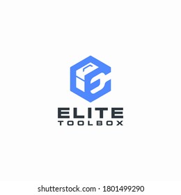 Elite Toolbox Logo Geometric Monogram