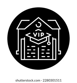 Elite training сolor line icon. Children learning. Pictogram for web page