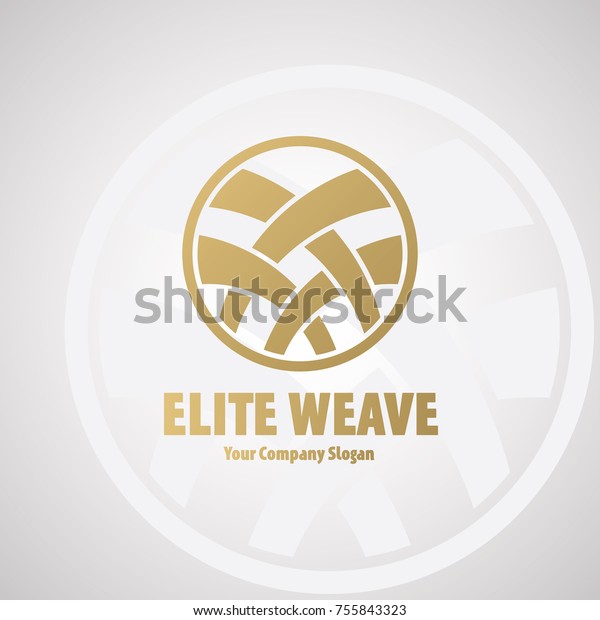 Elite Weave Logo Design Creative Business Stock Vector Royalty