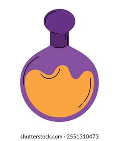 elixir bottle cartoon icon isolated