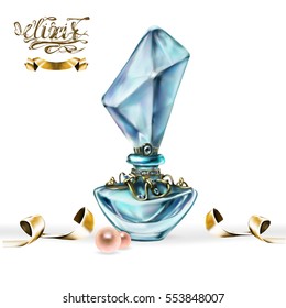 elixir of fantasy games for a bottle vector