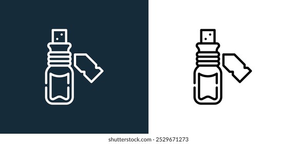 elixir of life icon isolated on white and black colors. elixir of life outline linear vector icon from mid autumn festival collection for mobile apps, web and ui.