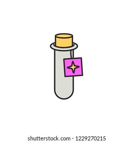 elixir in vitro icon. Element of magic icon for mobile concept and web apps. Color elixir in vitro icon can be used for web and mobile