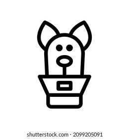 elizabethan collar icon illustration vector graphic
