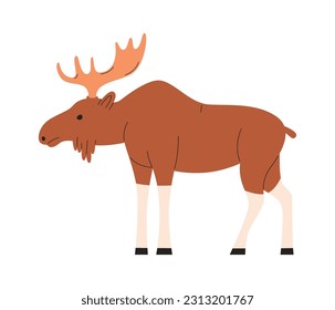 Ilustración de vectores de pie de animal Elk