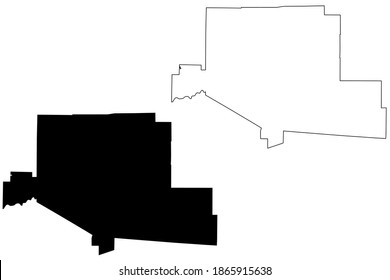 Elk County, Commonwealth of Pennsylvania (U.S. county, United States of America, USA, U.S., US) map vector illustration, scribble sketch Elk map