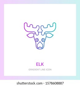 elk creative icon. From New Year icons collection. Isolated elk sign.