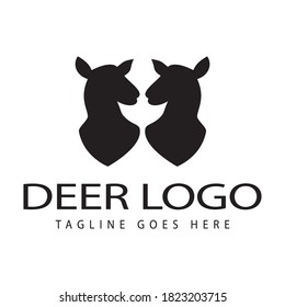 elk deer logo icon vector template.