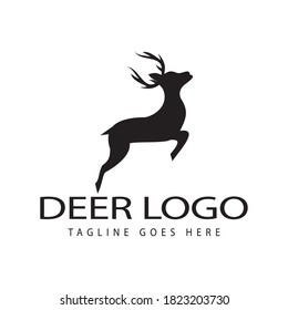 elk deer logo icon vector template.