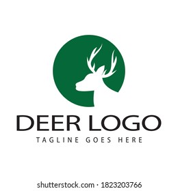 elk deer logo icon vector template.
