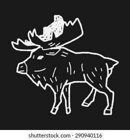 elk doodle