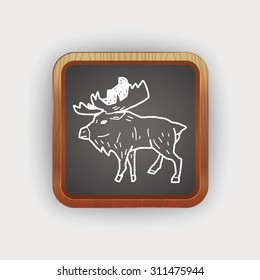 elk doodle