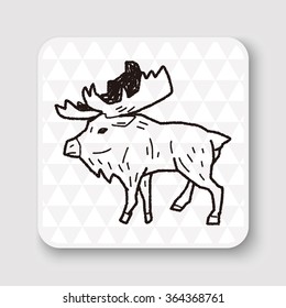 elk doodle