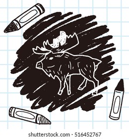 elk doodle