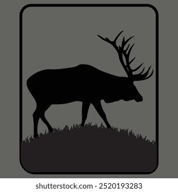  Elk Caça t Shirt design