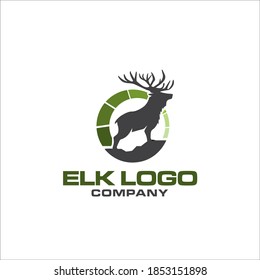 elk logo designs for business and animal care logo simple and modern