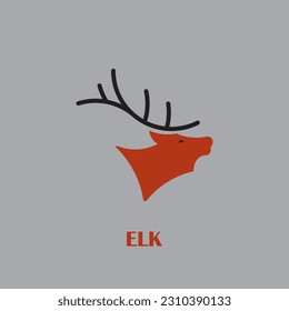 elk-Logo mit minimalistischem Design