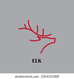 elk-Logo mit minimalistischem Design