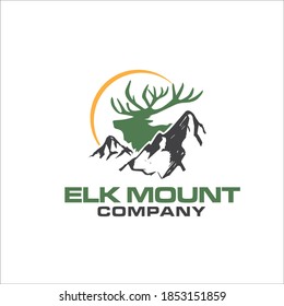 Elk Mountain Company Logo Designs Simple And Modern Symbol And Icon