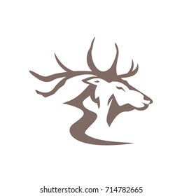 Elk River Abstract Logo Vector