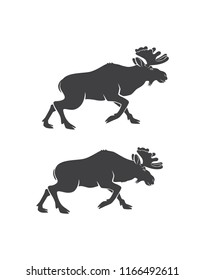 elk silhouette set