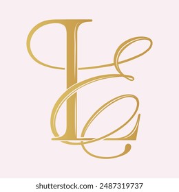 EL,LE, logo EL,Letter EL,monogram EL, vector, logo, Wedding Monogram Initials, Wedding Logo, Wedding Monogram,Logo Design, calligraphy,letters,alphabet