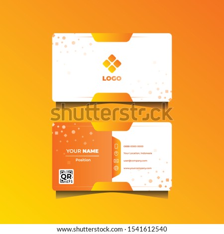 Ellegant Business Card Template for your Work. Stock photo © 