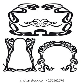 Ellegant retro vignette vector