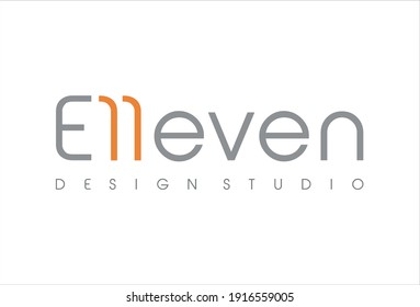 Elleven Studio logo design concept.