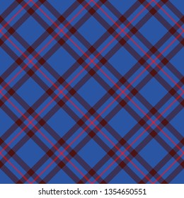 Elliot Modern Tartan. Tartan imitation for prints on fabric and clothing, interior decoration, Scottish-style websites. Diagonal cell.  Seamless pattern. Frequent weave 
