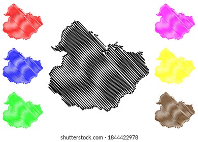 Elliott County, Kentucky (U.S. county, United States of America, USA, U.S., US) map vector illustration