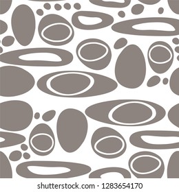 Ellips in abstract pattern, children, universal, seamless vector background.