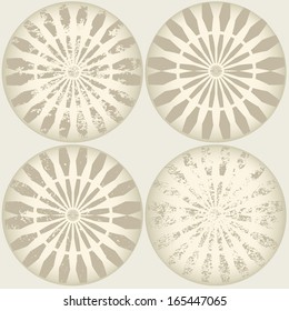 ellipse background with stripe pattern 