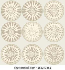 ellipse background with stripe pattern 