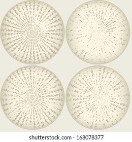 ellipse background with stripe pattern 