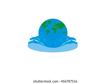 ellipse blue icon globe