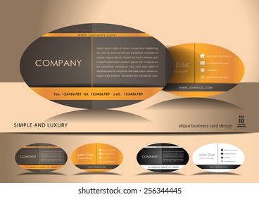 Ellipse business card design